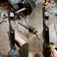 The collapsed section at the bottom, the major bend in the middle, and a buckled section (not visible) are now pretty much back where they should be. This was a a good mix of vice-as-a-press and hammer-and-anvil.